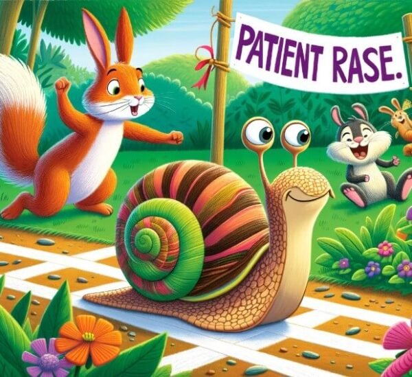 Speedy the Snail's Patient Race
