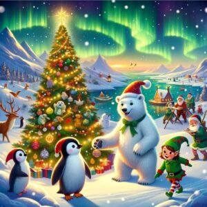 The Christmas Journey of Polar, Pengy, and Elfy