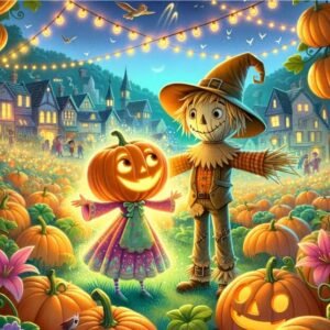 The Enchanted Pumpkin and the Grumpy Scarecrow